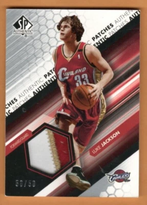 Upper Deck SP 2004 parches auténticos Luke Jackson - Cavaliers 50/50, ¡casi como nuevo! Foto 1 de 2