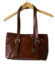 Etienne Aigner Salerno Leather Brown Tote