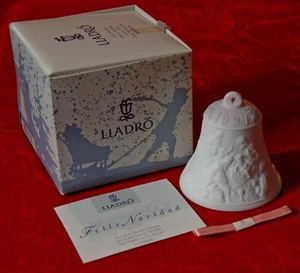 LLADRO Porcelain CHRISTMAS BELL 1997 #6441 New In Original Box Made in Spain - Picture 1 of 8