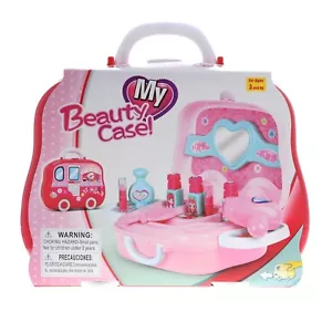 Little Girls Pretend Makeup Kit Cosmetic Pretend Play Set Kids Beauty Salon 11pc - Picture 1 of 3