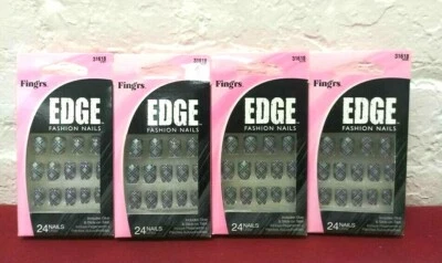 Fing'rs Edge 时尚假指甲灰色 # 31618 ~ 4 包 — 第 1/2 张图片