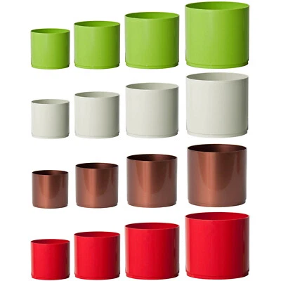 4 Farben 4 Größen zur Wahl kleine Blumentöpfe für Wohnung und Garten Blumentopf - Bild 1 von 4