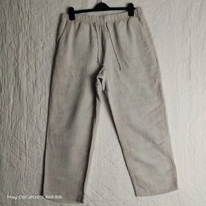 Womens Linen Blend Wide Leg Drawstrings Size XL - Picture 1 of 10