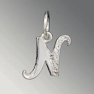 Colgante de plata alfabeto - letra - N - nuevo - plata de ley 925 - Imagen 1 de 1