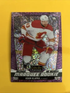 🐶  2024-25 O-Pee-Chee Platinum Adam Klapka Violet Pixels /299 Flames RC - Picture 1 of 2