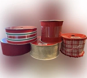 WIRED Holiday Ribbon Assortment Decorative Craft Set - Picture 1 of 6