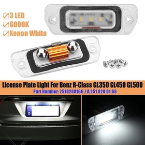2pcs LED Number License Plate Lights Lamps For Benz GL ML R Class X164 W164 W251 - Bild 1 von 12