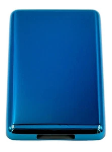 Replacement Back Plate Apple iPod Classic 6th 7th Housing Rear Thin Blue Blank - Picture 1 of 1