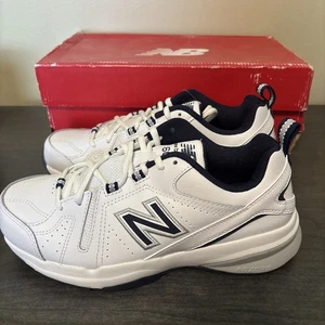 BRAND NEW New Balance 608 MX608WN5 Size 7.5 Wide White Navy Men's Shoes - - Picture 1 of 9