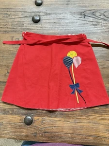Vintage Girls Tennis Skirt Balloons Red, the Frog Pond Sz 12 Early 1980s - Picture 1 of 7