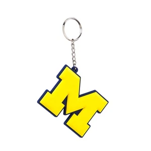 University Of Michigan, Rubber Keychain - Picture 1 of 9