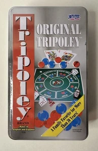 Original Tripoley Game Travel Tin 2004 (Rules in English and Spanish) New Sealed - Picture 1 of 4