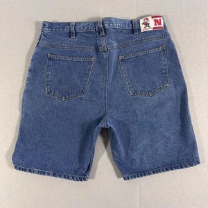 Vintage Nebraska Cornhuskers Shorts Mens 38 Jeans Denim Logo Huskers Jorts  - Picture 1 of 7