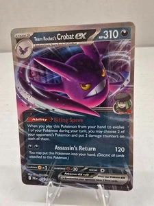 Team Rocket's Crobat ex 122/182 Pokemon TCG Sv10: Destined Rivals Holo NM - Picture 1 of 3