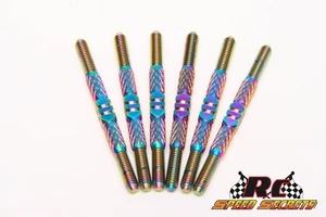 RCSS AE T7 / SC7 / T6.4 / SC6.4 TEXTURED 3.5mm Titanium Turnbuckle Kit - Picture 1 of 8