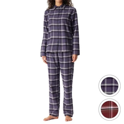Schiesser - Selected Premium Warming - Damen - Pyjama - Langarm - 100% Baumwolle - Bild 1 von 4