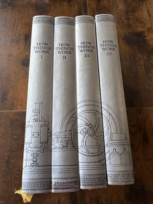 How Things Work Volume 1-4 Complete Hardcover Book Set Roger Jean Segalat Silver Foto 1 de 4