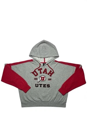  Sudadera corta con capucha para mujer Utah Utes talla grande - nueva con etiquetas - licencia de la NCAA Foto 1 de 4