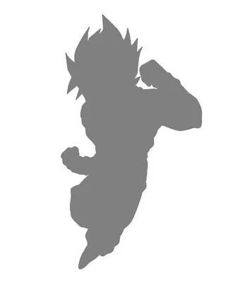Hágalo usted mismo Pintura Artística Reutilizable Plantilla Silueta - Dragon Ball Z Super Saiyan Goku V2 Foto 1 de 2
