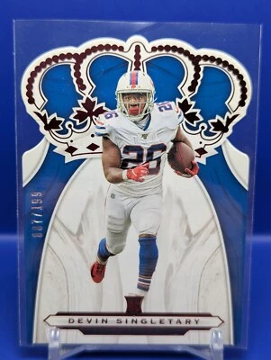 Devin Singletary Rookie /199 2019 Panini Chronicles Red Foil Crown Royal #CR-23 - Image 1 of 2