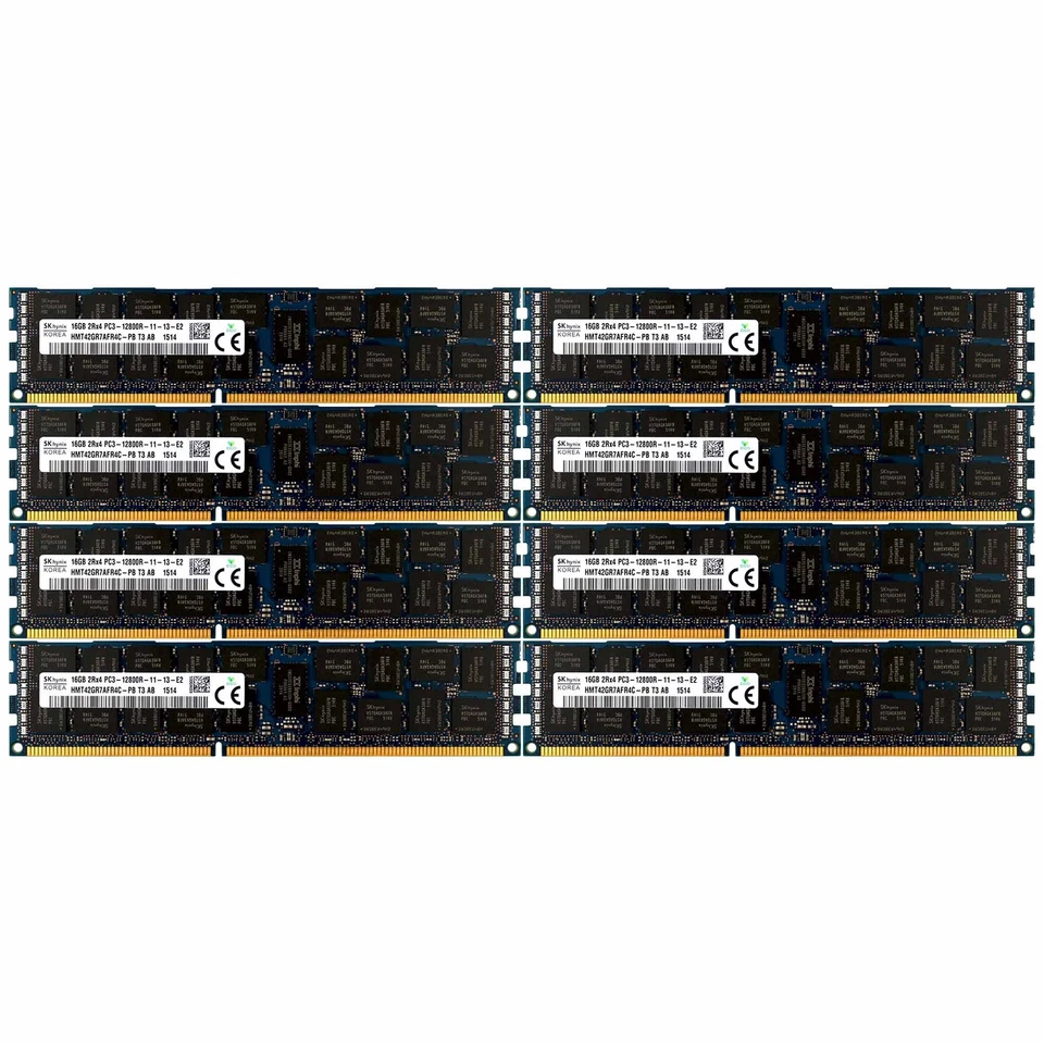 PC3-12800 8x16GB HP Proliant BL460C BL420C BL660c DL160 DL360E G8 Memory Ram - Image 1 of 1