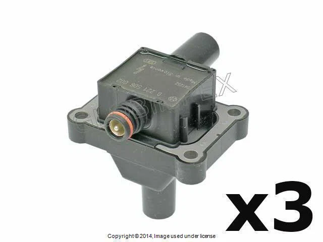 Mercedes (1998-2000) Ignition Coil w/o Spark Plug Connector (3) BOSCH OEM - Image 1 of 1