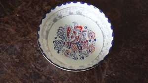 petite coupelle en tole emaillé GRECE MOISSIADIS decor oiseau - Imagen 1 de 7