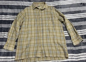 Southpole Formal Green Plaid Long Sleeve T-shirt size M Used. - Picture 1 of 5