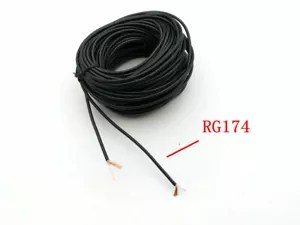 1 carrete blindaje 20M RF Cable Adaptador Conector 50ohm CABLE RG174 - Imagen 1 de 5