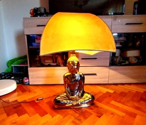 Vintage BUDDHA Table Night Desk Lamp " LaMaison " Hand Made in Italy 1970's RAre - Picture 1 of 24