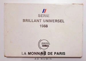 France Coffret 1988 FDC BU 10 pièces de monnaies Francs Brillant Universel - Imagen 1 de 4