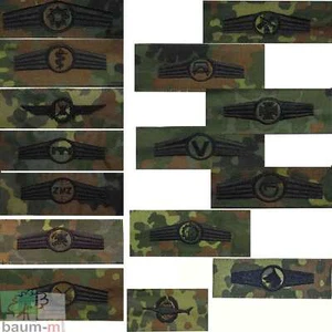Bundeswehr Tätigkeitsabzeichen flecktarn mit schwarzem Stick Bw Marine Heer - Picture 1 of 44