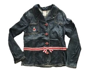 Gymboree vintage 2007 BON VOYAGE denim ANCHOR Blazer Jacket size 10 euc - Picture 1 of 1