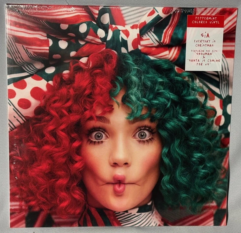 LP SIA Everyday is Christmas (PEPPERMINT COLORED VINYL, 2024) NEW MINT SEALED - Image 1 of 3