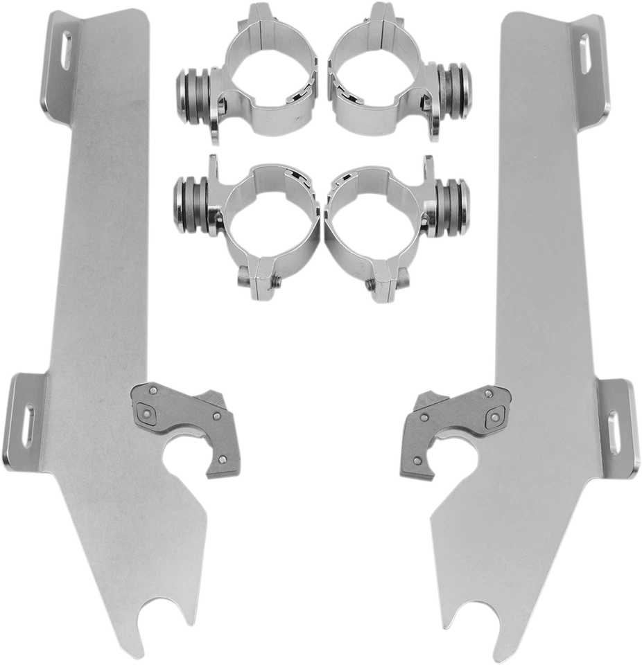 MEMPHIS SHADES Batwing Trigger Lock Mounting Kit - VTX 1300 - Polished MEK1902 - Imagem 1 de 1