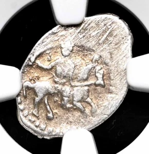 RUSSIA. Ivan IV "The Terrible", 1533-1584. Silver Sword Kopek, NGC AU55 - Picture 1 of 4