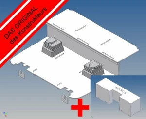 ALKE: suelo de cabina + consolas de asiento + caja electrónica para Tamiya MB Actros (M 1:14) - Imagen 1 de 3