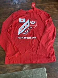 Canada FIFA World Cup 2022 Jersey Shirt XXL Red Long Sleeve Qatar Official NWT - Picture 1 of 5