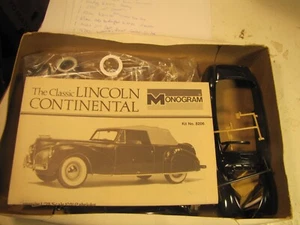 Monogram 1941  Lincoln Cabriolet  Kit, open looks complee - Picture 1 of 6