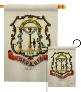 Wappen Georgia Garten Flagge Americana Staaten Deko Geschenk Hof Banner - Bild 1 von 19