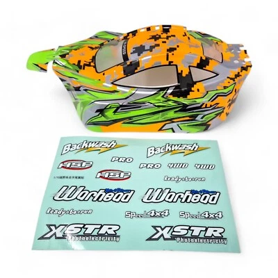 HSP Off Road Nitro RC 1/10 Buggy Body Shell GREEN 06027 66001 - With Stickers - Image 1 of 4