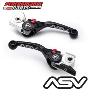 ASV F4 Short Black Adjustable Brake + Clutch Lever Set for Husqvarna FE250 2015 - Picture 1 of 10