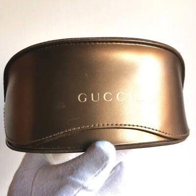 🟢 fodero occhiali da sole vista GUCCI box sunglasses custodia case oro vintage - Imagen 1 de 3
