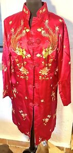 veste soie phœnix chinoise chine chinese brodée ancienne silk vintage