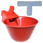 24 RITE FARM PRODUCTS AUTO WATERER DRINKER CUP & BARBED FITTING CHICKEN POULTRY