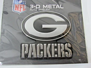 NFL Green Bay Packers Auto Emblem Solid Metal Chrome by Fanmats - Bild 1 von 1