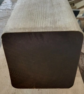 95mm x 95mm - Fence Post - Planed Round 4 Corners - Pressure Treated  4" x 4" - Image 1 of 3