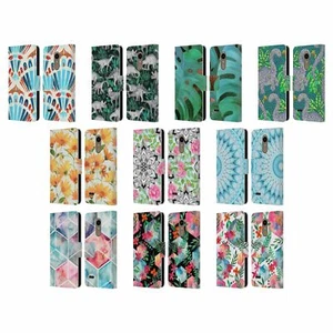 OFFICIAL MICKLYN LE FEUVRE PATTERNS 6 LEATHER BOOK CASE FOR LG PHONES 1 - Picture 1 of 7
