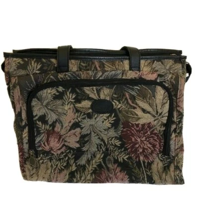 Vintage Ricardo Beverly Hills Purse Bag Tapestry Pocket Overnight Shoulder - Image 1 of 4