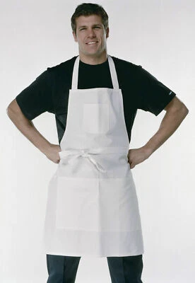 FIT FOR THE JOB 100% Cotton Painters & Decorators Apron White Cotton Butchers Work Wear Pockets